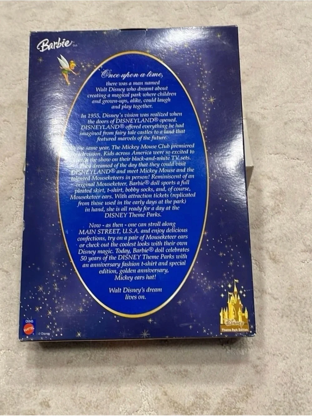 Barbie Disney Theme Parks 50th Anniversary Doll - White & Blue NIB